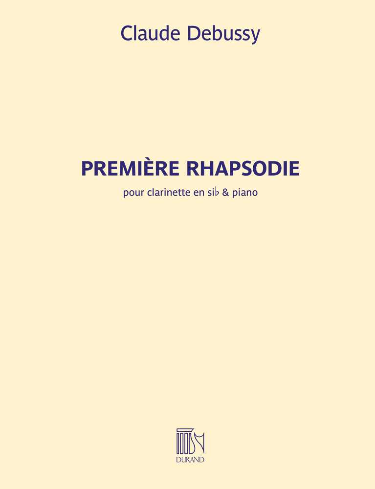 Première Rhapsodie pour clarinette en sib et piano